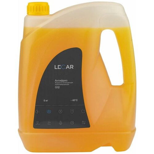 Антифриз Lecar G12 G12 Готовый -40c Желтый 5 Л Lecar000071210 LECAR арт. LECAR000071210