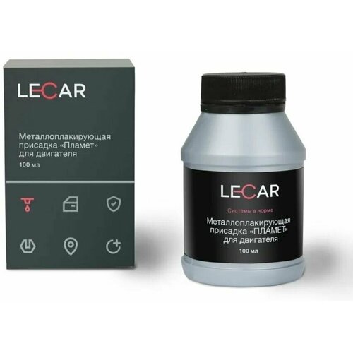 Металлоплакирующая присадка "Пламет" для двигателя LECAR 100 мл. (флакон)